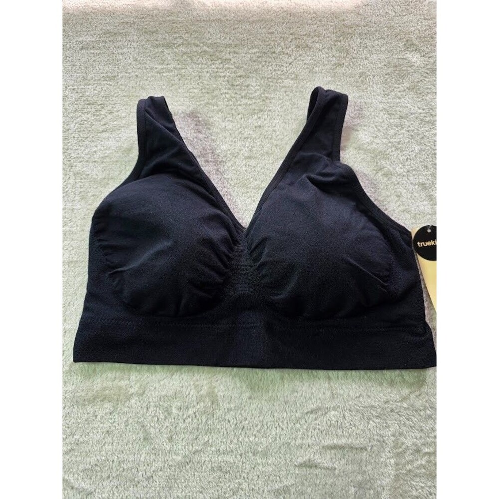 Shapermint Truekind 2XL Black Removable Pads Everyday Throw On Wireless Bralette